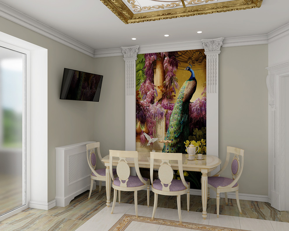 Женские капризы.Фреска, кухня в классическом стиле,Фреска на кухне,столовая зона