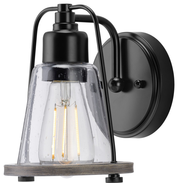 Luxury Coastal Wall Sconce, Midnight Black - Beach Style - Wall Sconces ...