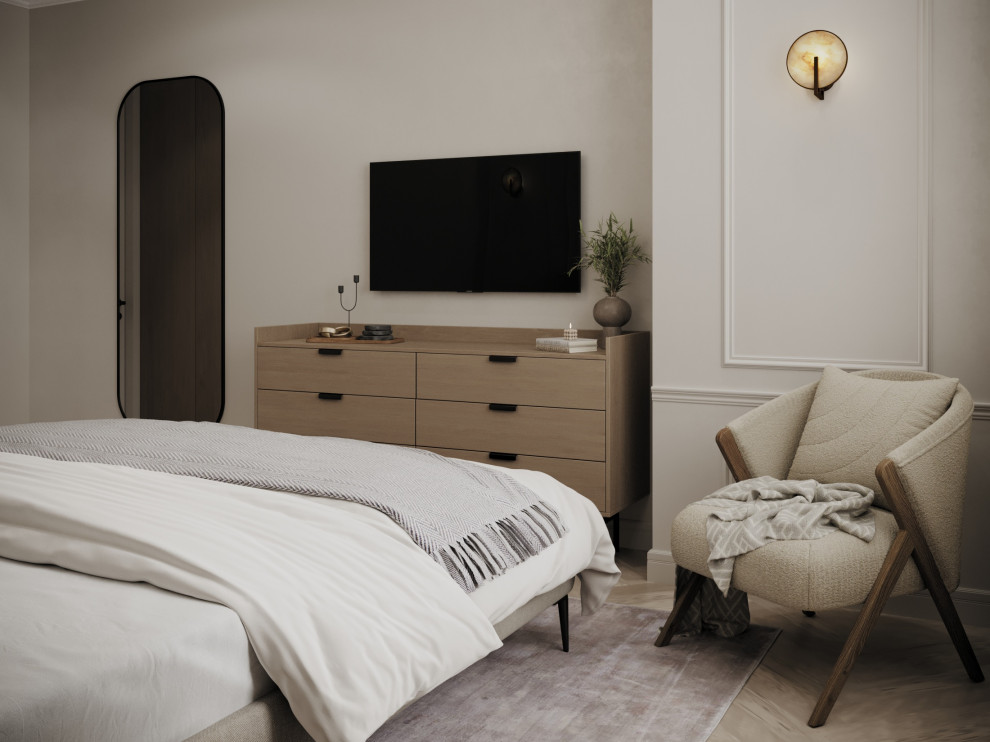 Уютная квартира в спокойных светлых оттенках