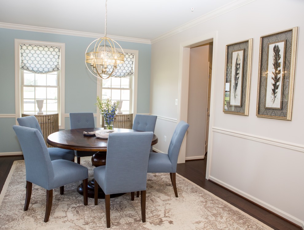 Inspiration for a transitional dining room remodel in DC Metro