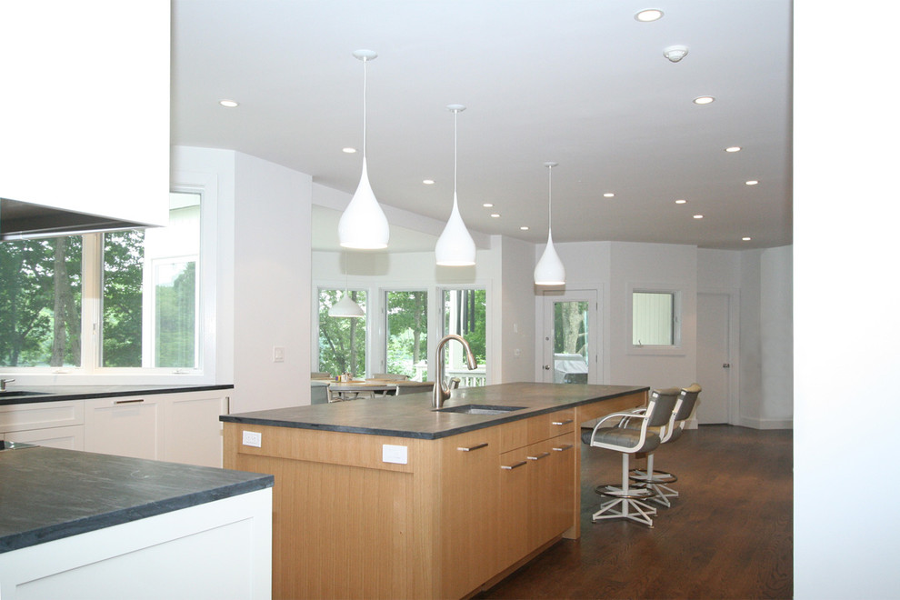 Kitchen in a Lake House Contemporary Kitchen New