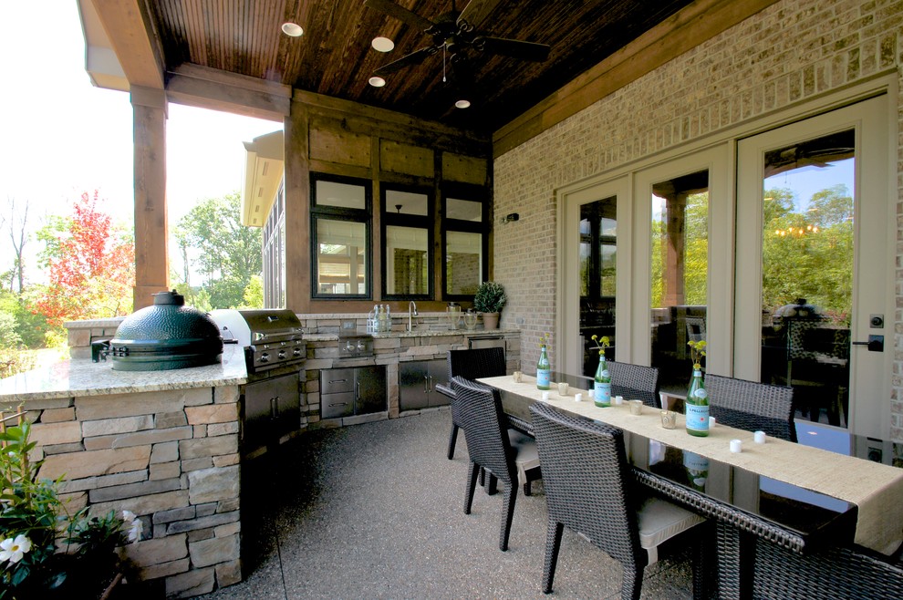 This is an example of a transitional patio in Cincinnati.