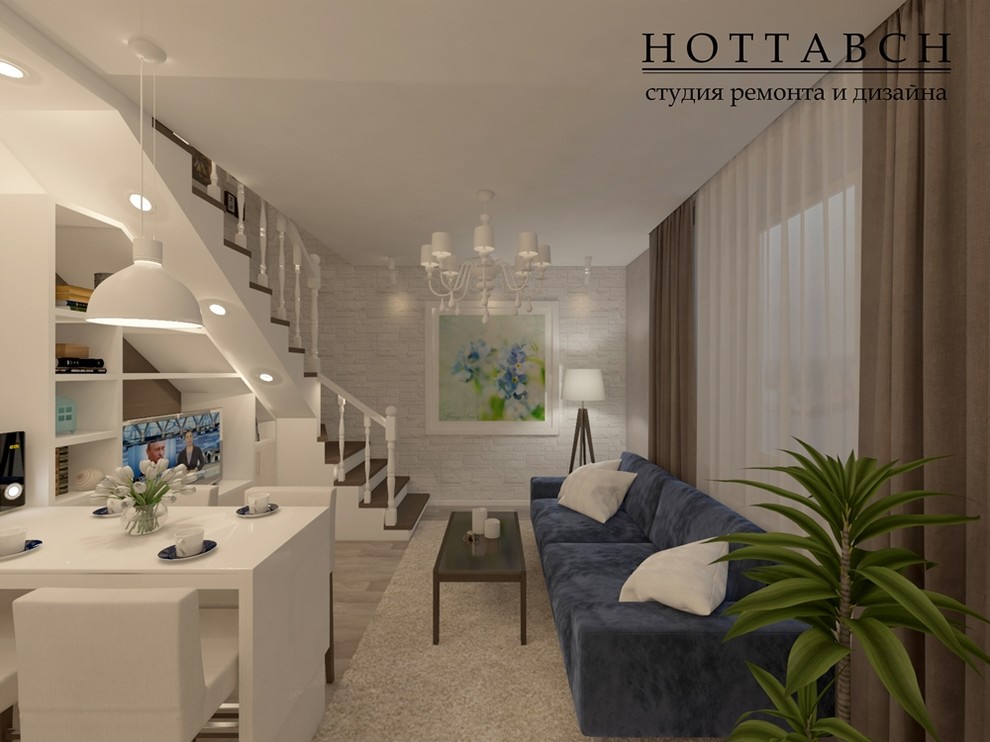 дизайн-проект таунхауса 55 м2 ЖК Стрижи, п Новинки