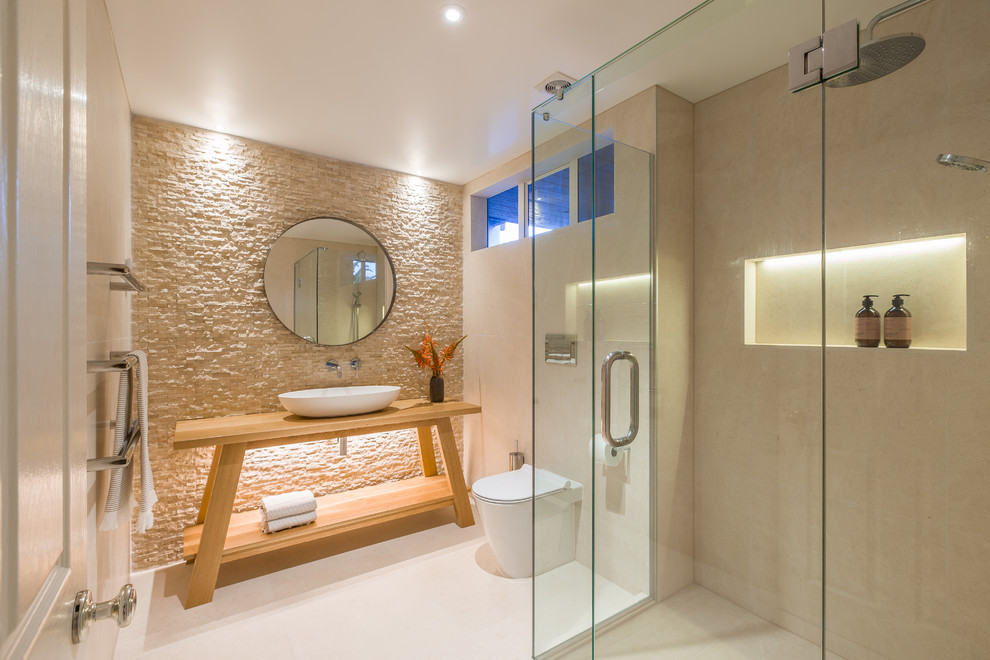 Warm Contemporary Bathroom by Du Bois Design - Contemporary - Bathroom ...