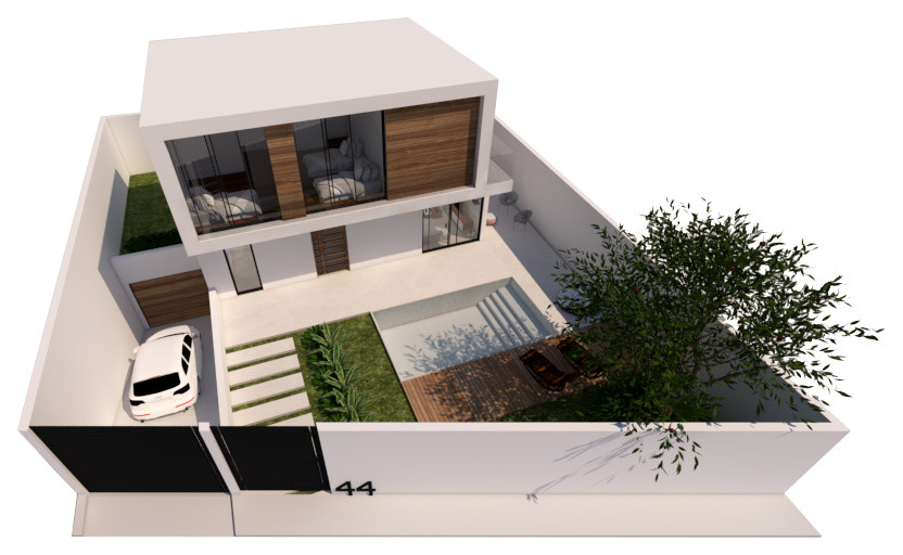 Diseño de Casa con piscina II