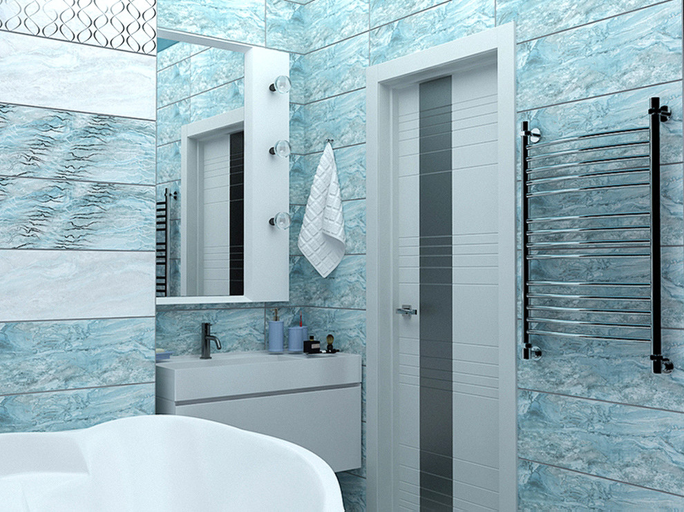 Дизайн-проект ванной комнаты вид 2