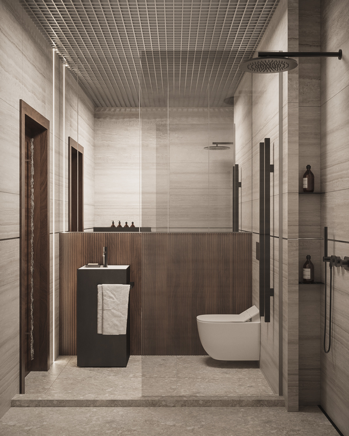 The Whale – Minimalist modern bathroom