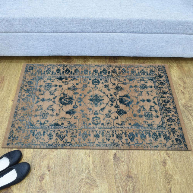 Machine Made Polyester Durable Indoor Outdoor Washable Oriental Pattern ...