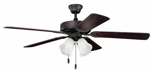 Basics 4 Light 52 in. Indoor Ceiling Fan in Satin Natural Bronze