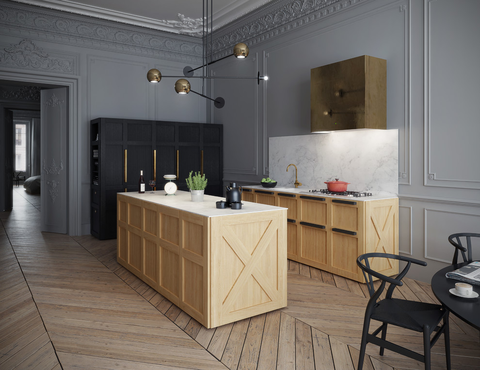Design ideas for a scandinavian kitchen in Other.