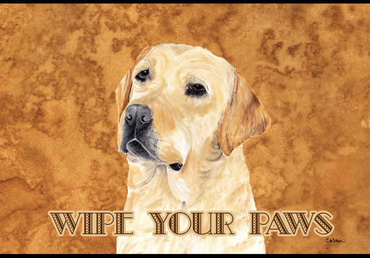 Yellow lab doormat Clearance