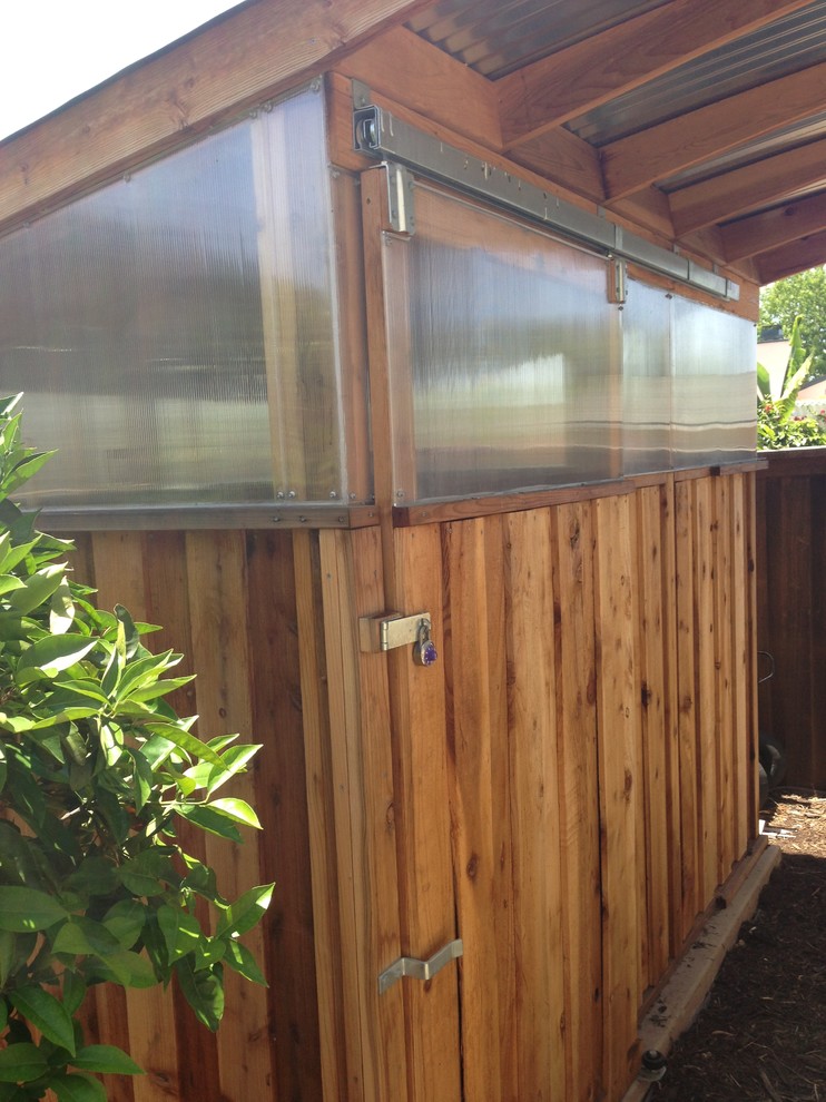 Barn Door Storage Shed - Contemporary - Shed - San Diego ...