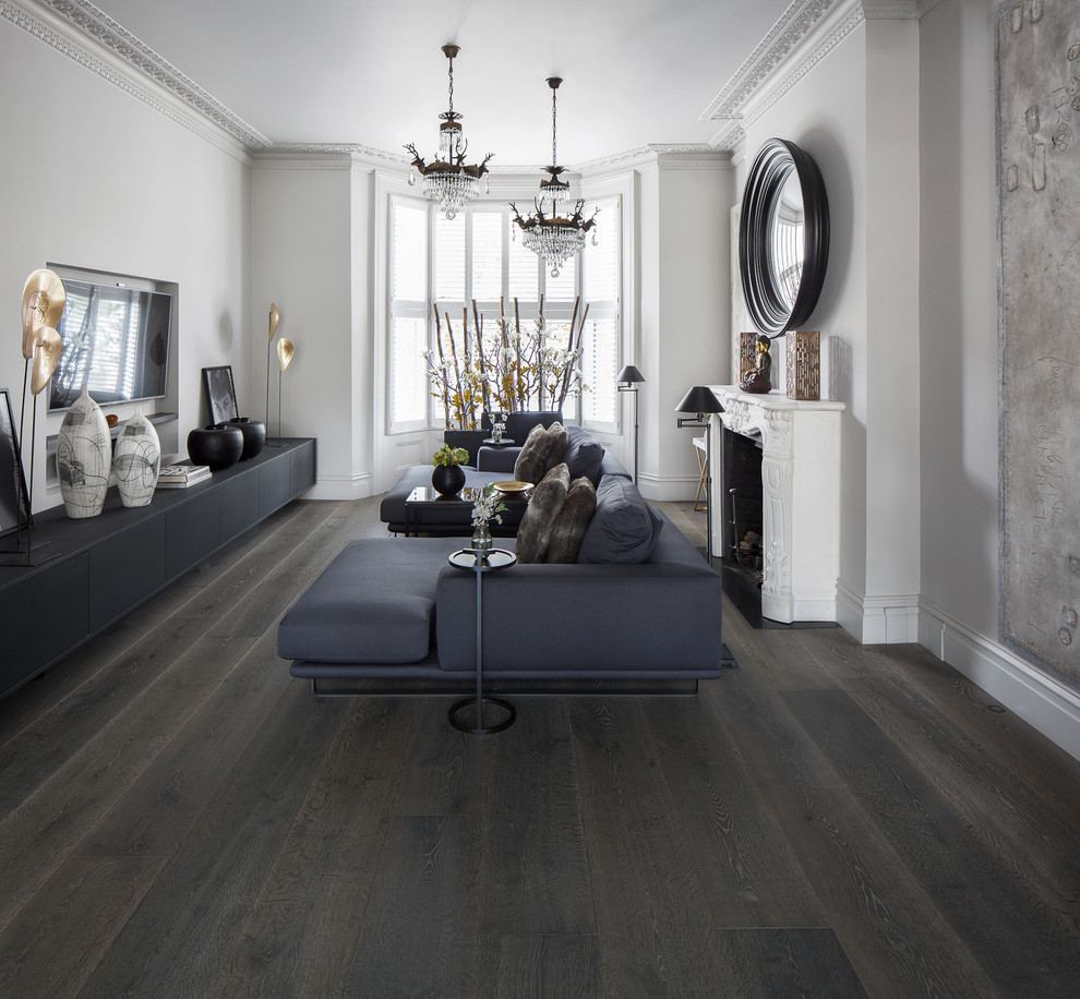 Grayham Road - Oak Driftwood Engineered Wood Flooring - Contemporary