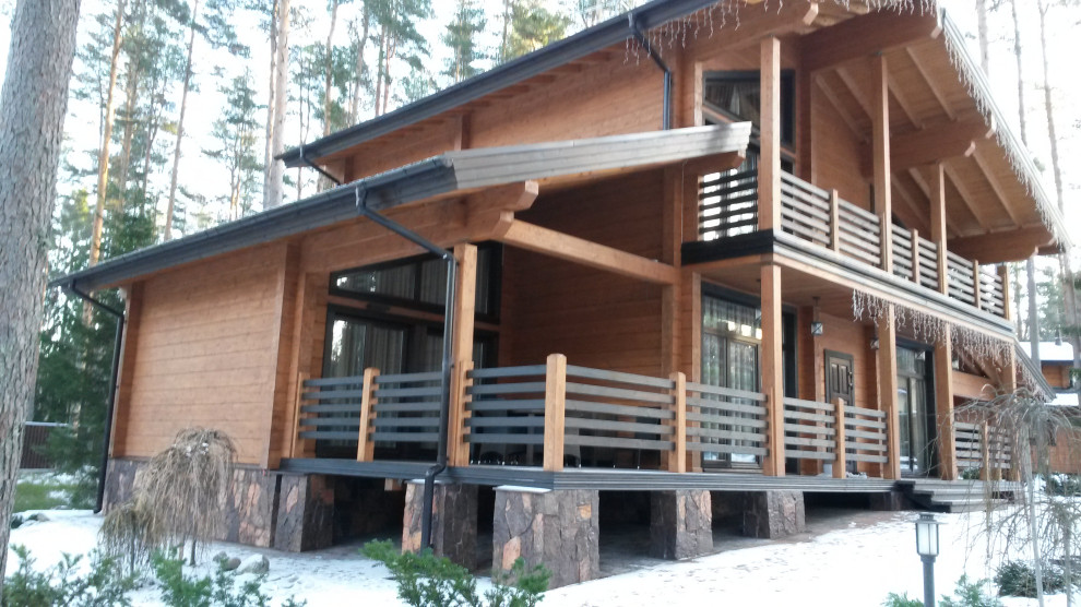 пос. Пушное фасад и благоустройство