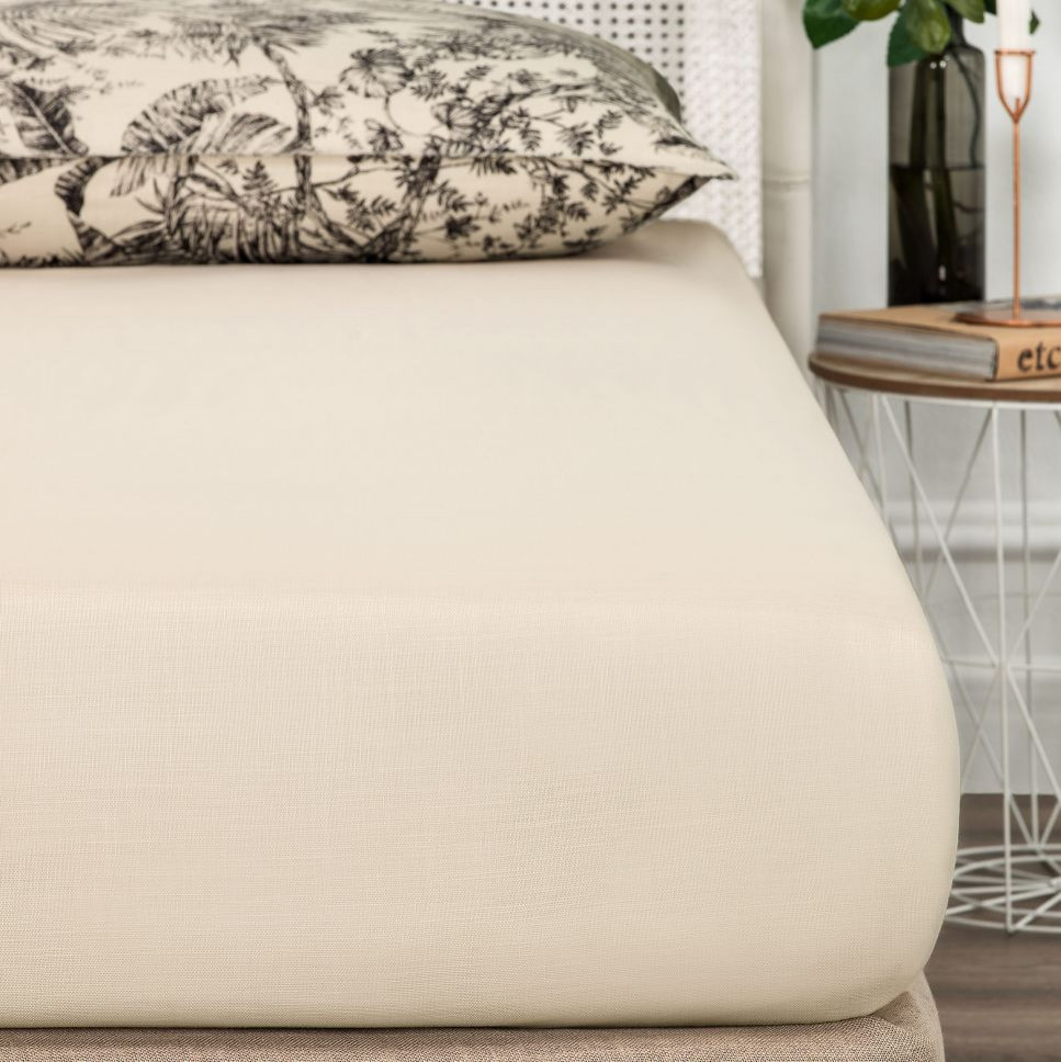 Dominica Beige Fitted Sheet King Fitted Sheets by Togas Houzz