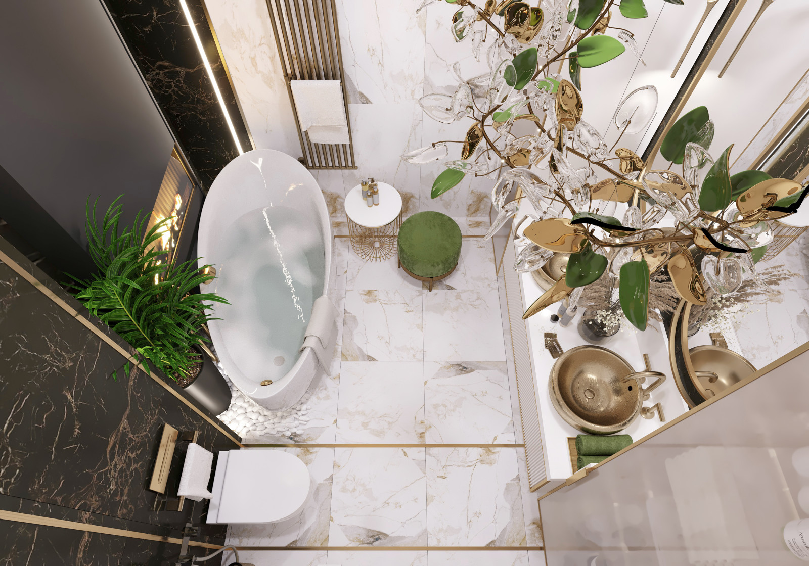 Интерьер ванной комнаты. Ставрополь