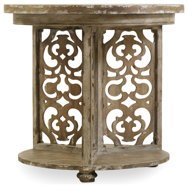 Clet Round Accent Table Farmhouse Side Tables And End Clet Round Accent Table