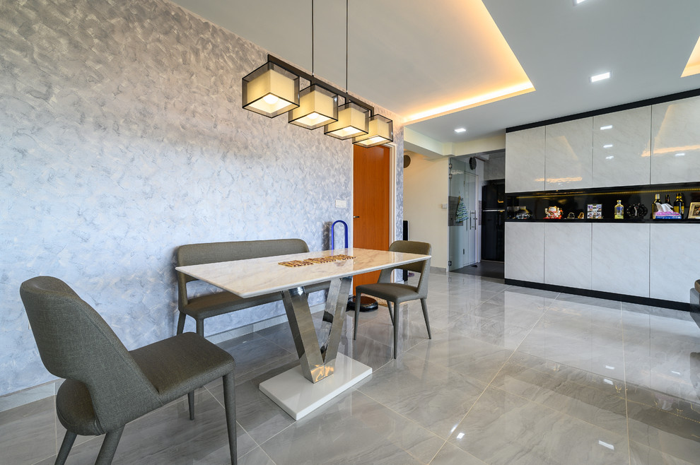 Modern foyer in Singapore.