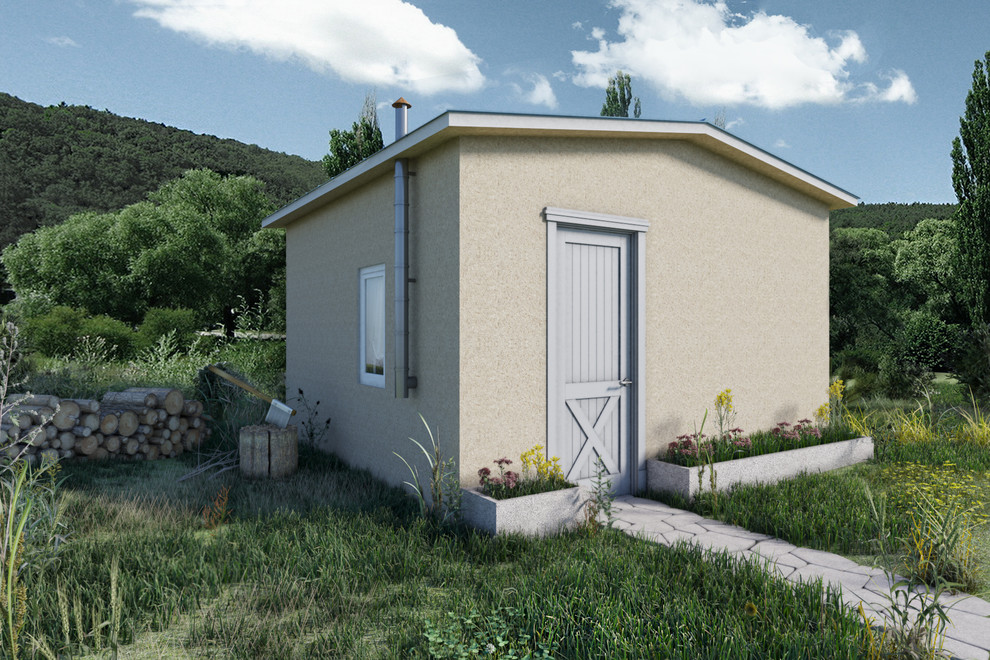 Дефолтовый домик для дачников.