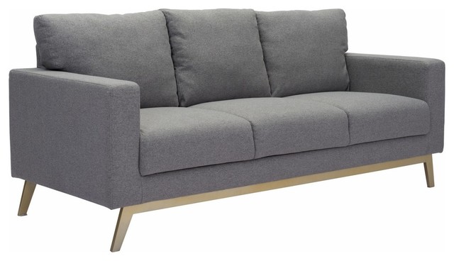 Zuo Modern Didactic Sofa Light Gray Midcentury Sofas By Zfurniture Zuo Modern Didactic Sofa Light Gray