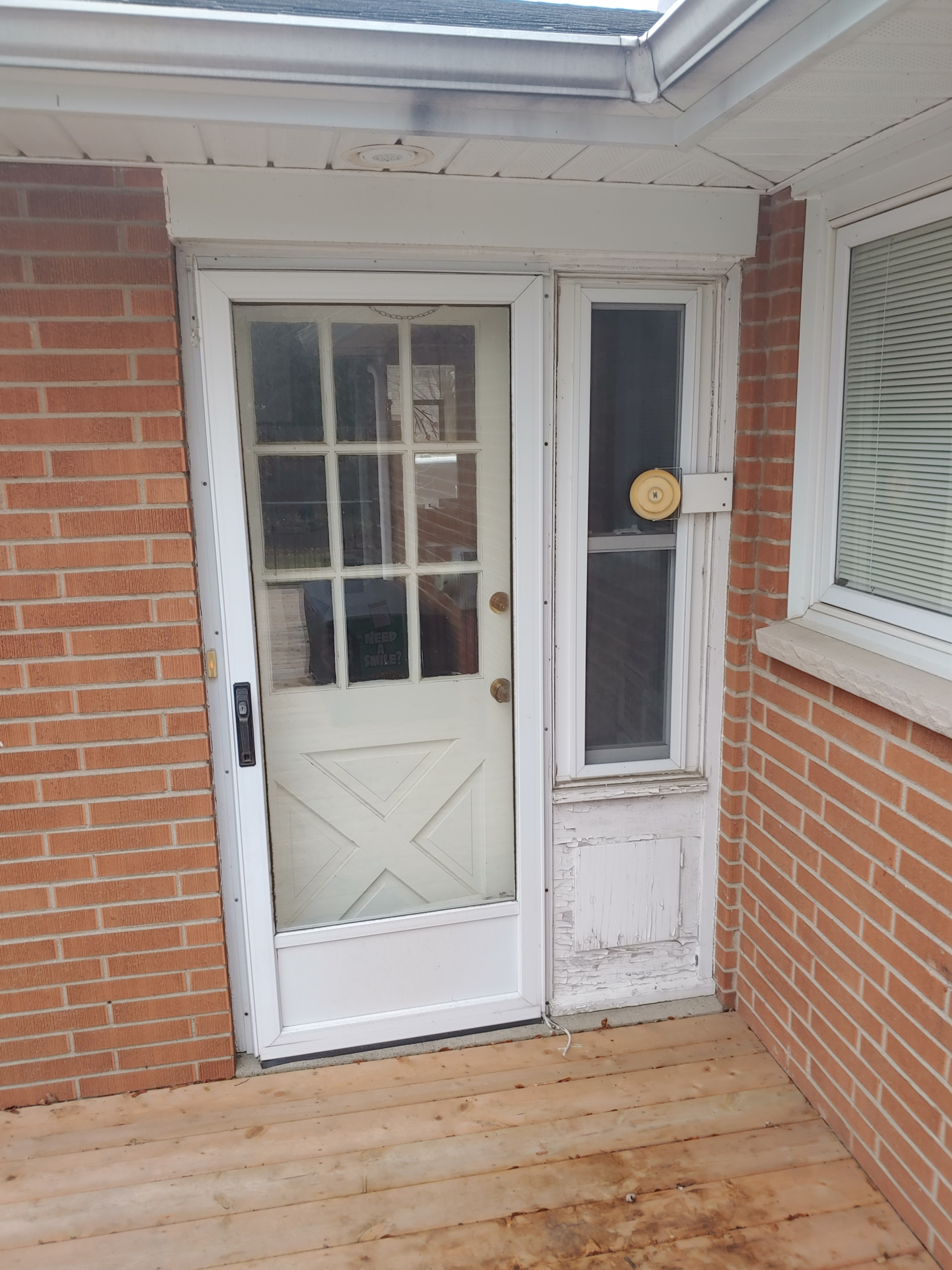 Window door installation