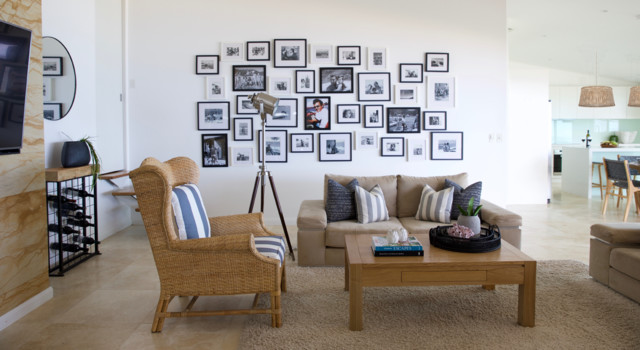 Coastal Chic maritim-vardagsrum