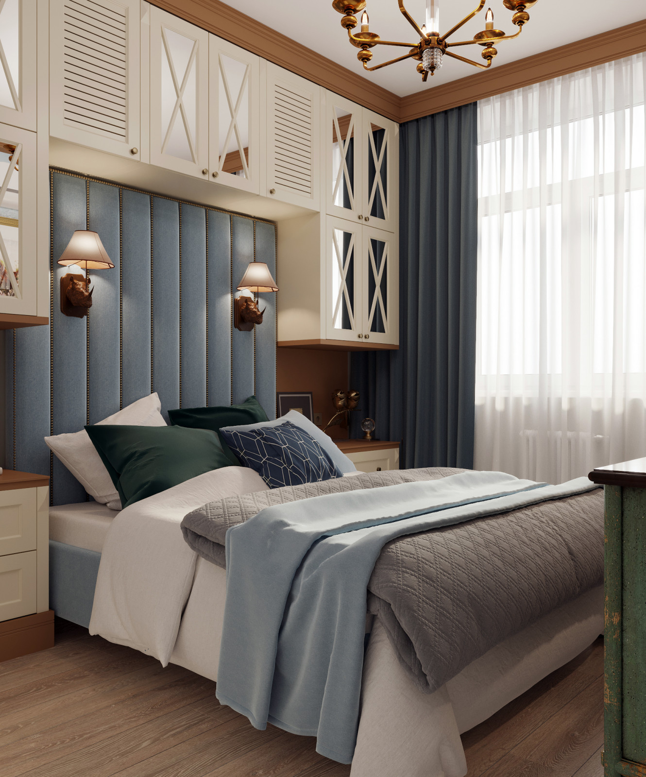 Интерьер части квартиры в Долгопрудном - "Маски" (49,65 кв.м.)