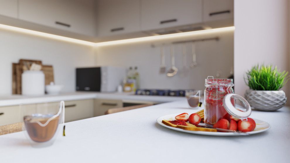 Дизайн двухкомнатной квартиры 44 м2