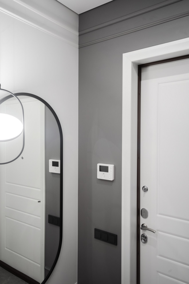 Просторная квартира в серых цветах