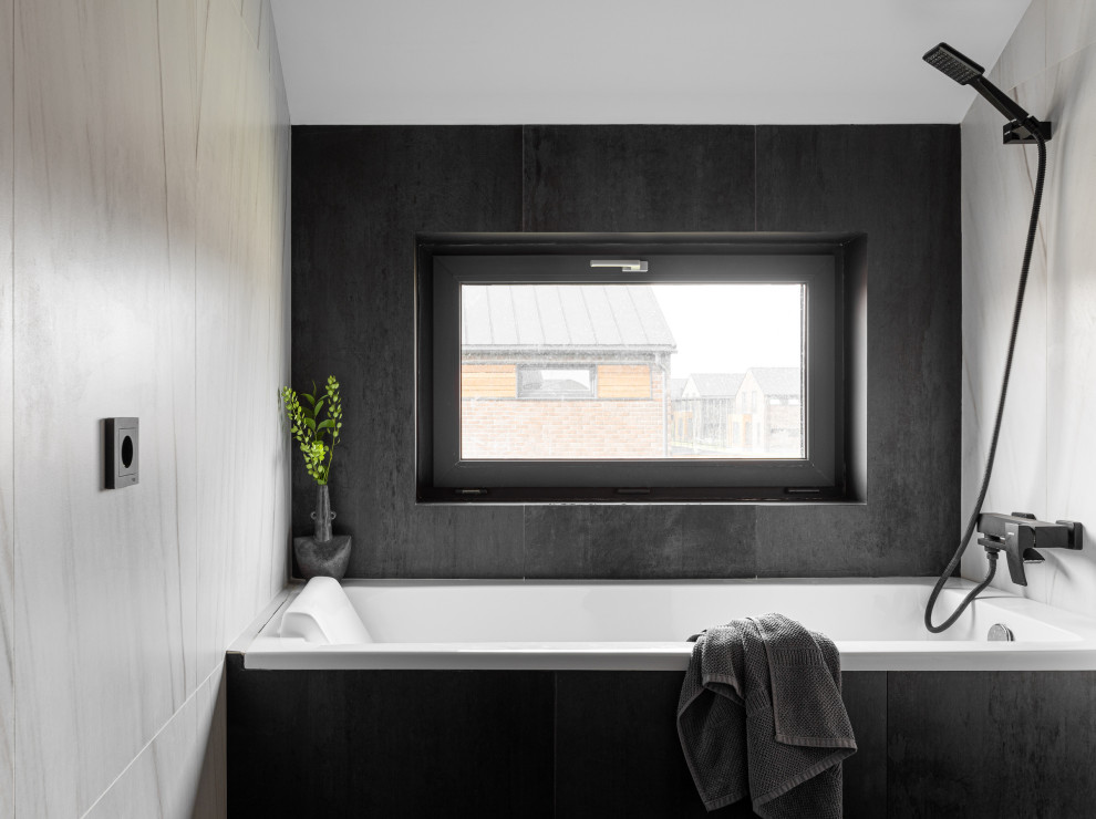 Дом в Подмосковье 137 м2 с темными стенами