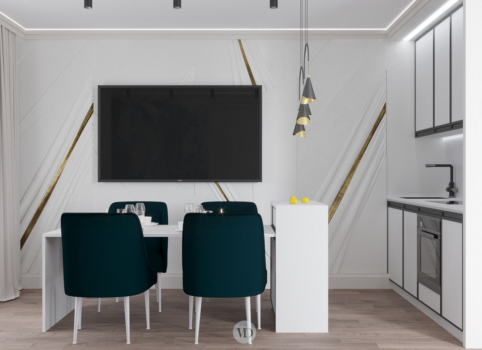 Дизайн-проект квартиры в ЖК Hьютон