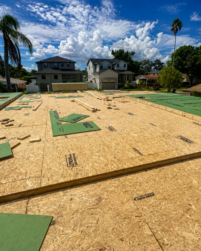 Three-Story Custom Home — Phase 1 of Phase 3: 2nd-Floor Structural Framing