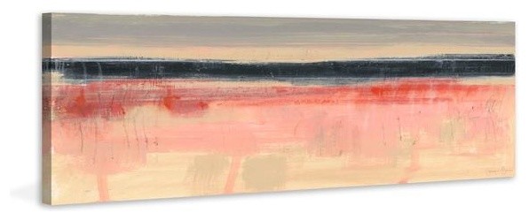 "Paynes Horizon IV" Painting Print on Wrapped Canvas, 60"x20"