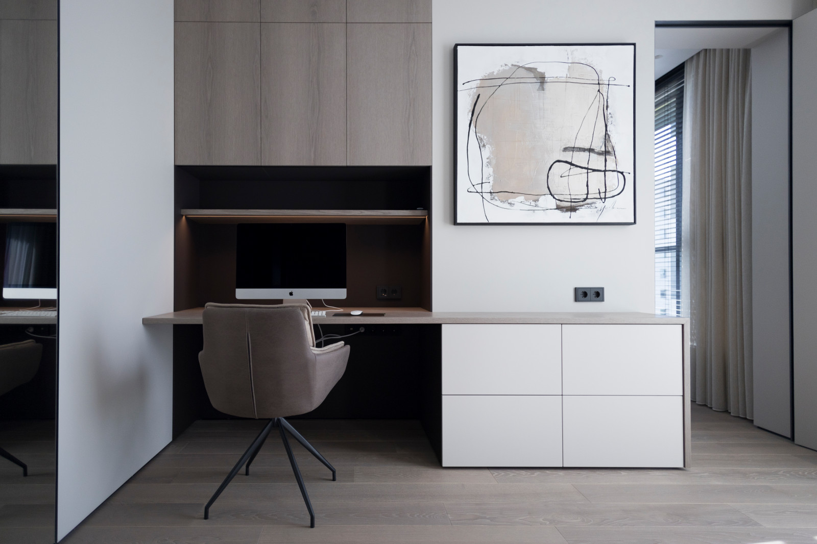 светлая квартира в ЛАХТА Plaza