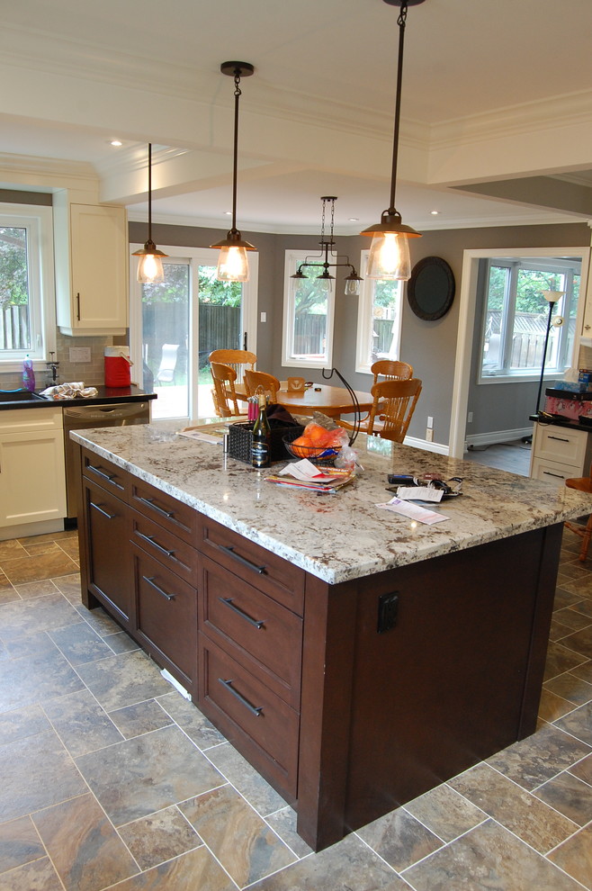 Inspiration for a transitional kitchen remodel in Toronto
