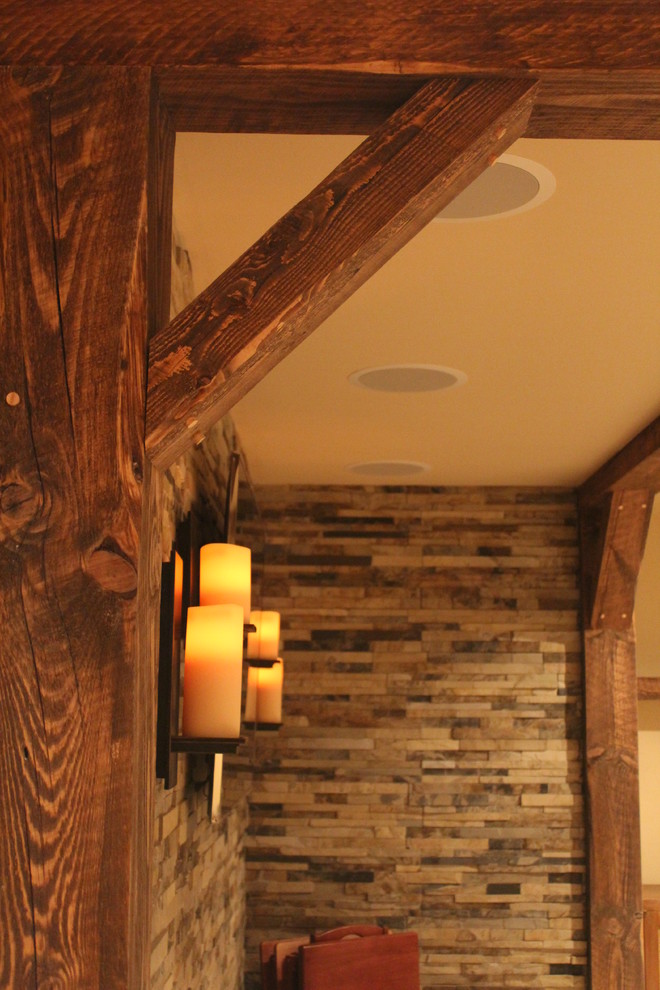 Transitional home design photo in Boston