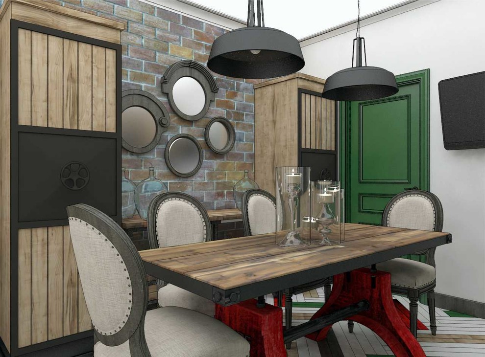 Индустриальный шик. Кухня в стиле лофт