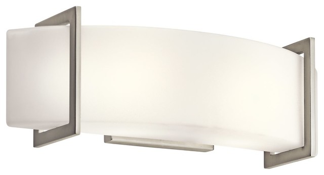 Crescent View Linear Wall 18", Brushed Nickel