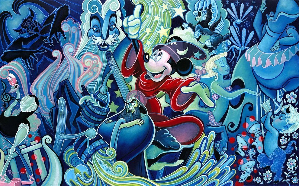 Disney Fine Art Fantasia by Tim Rogerson, Gallery Wrapped Giclee