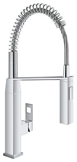 Grohe Eurocube Single-Handle Kitchen Faucet, Starlight Chrome