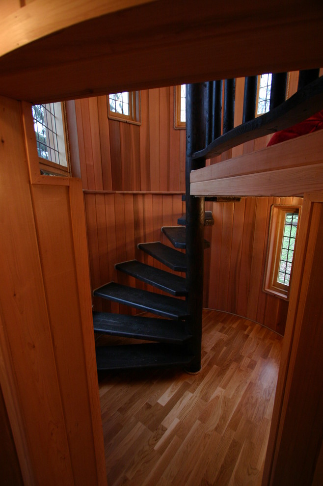 Idées déco pour un escalier éclectique.