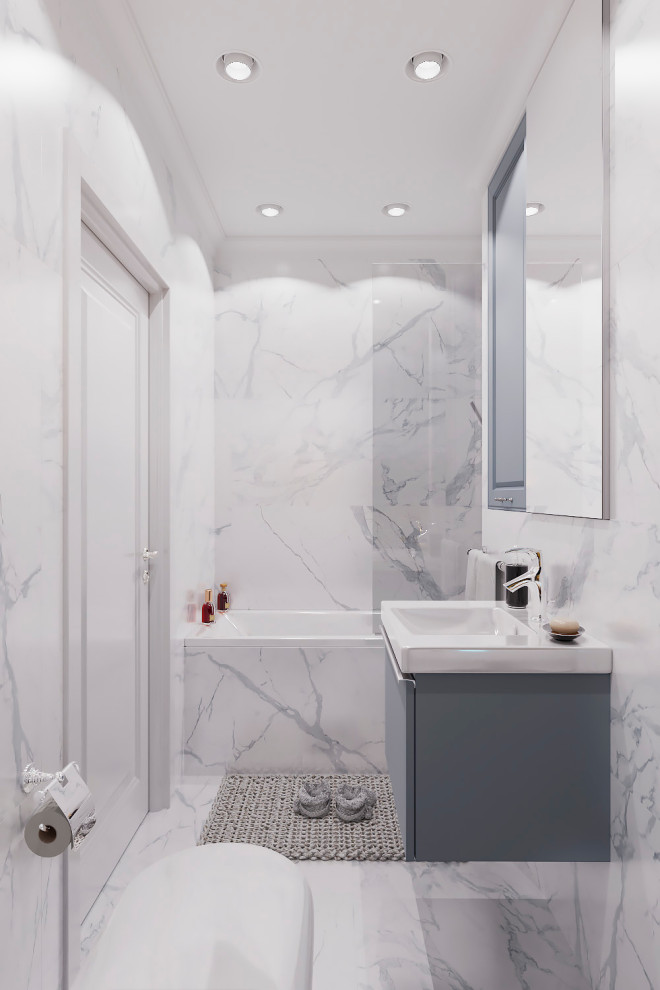 Дизайн проект 2х-комнатной квартиры в неоклассике