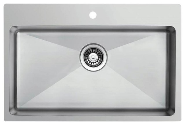 Ukinox RS710 Undermount Single Bowl Stainless Steel Kitchen Sink