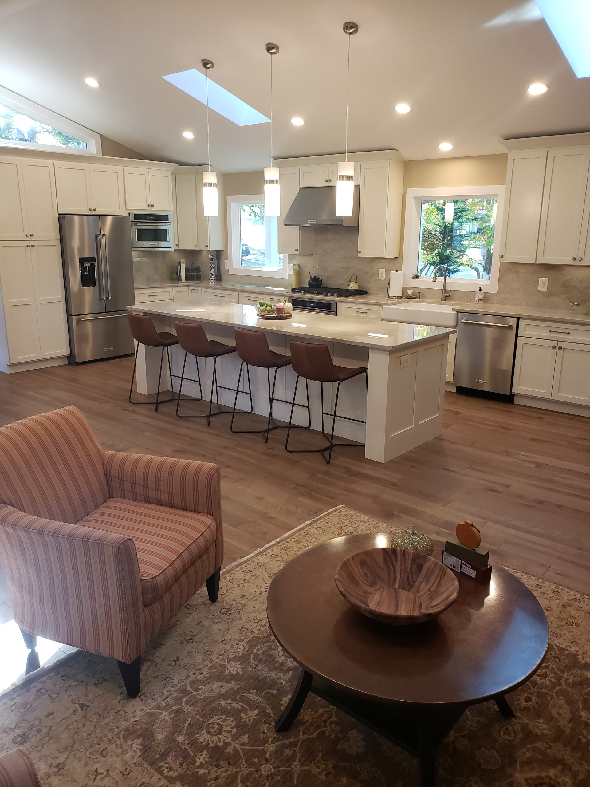 1st Floor Renovation with New Vaulted Ceilings