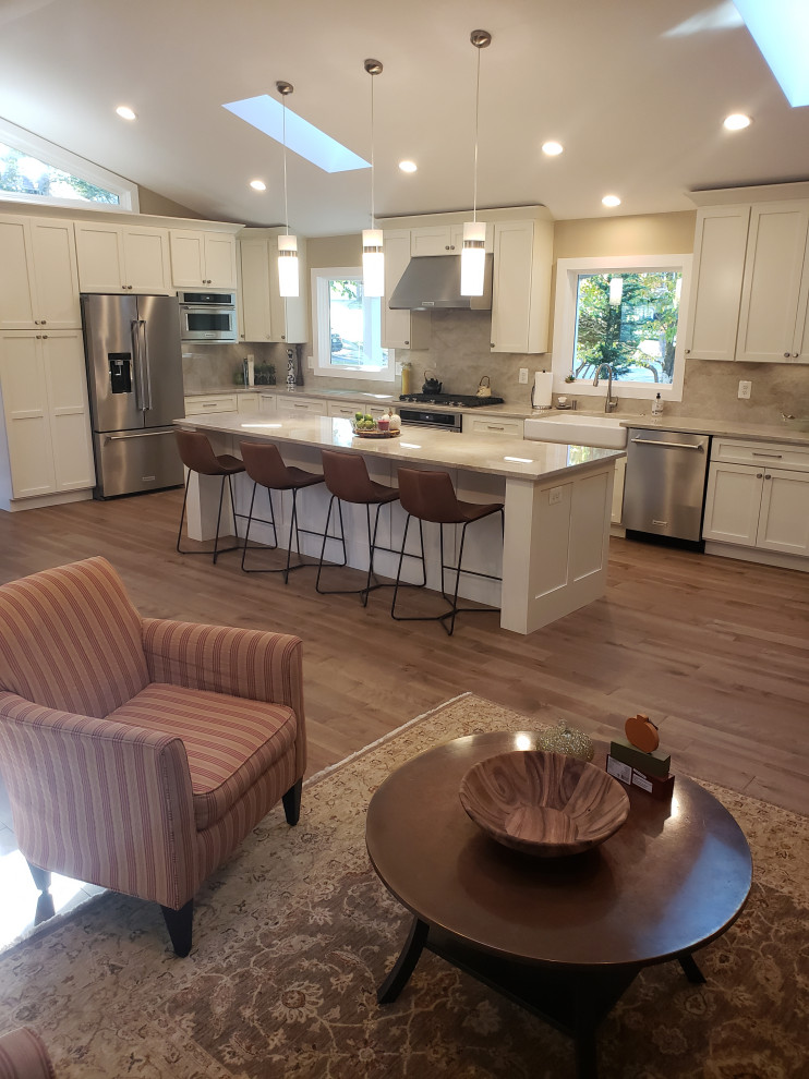 1st Floor Renovation with New Vaulted Ceilings