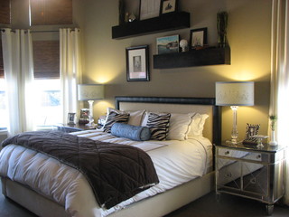 Glamorous Bedroom - Contemporary - Bedroom - Dallas - by PaintColorHelp ...