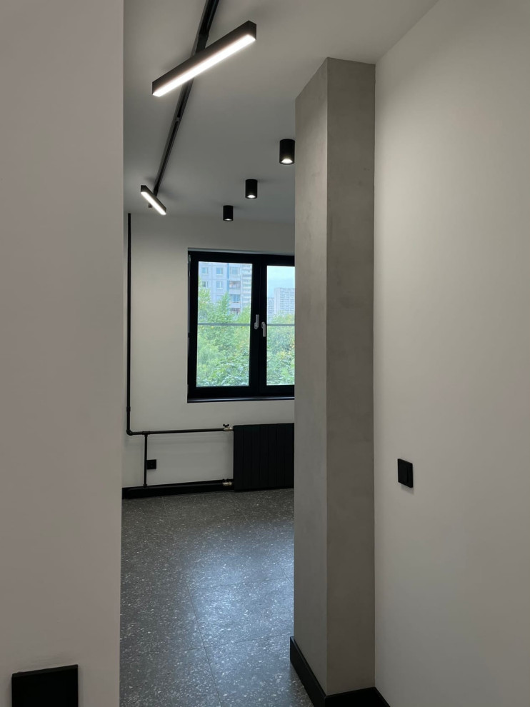 Микроцемент Luxus Paint на подоконнике.