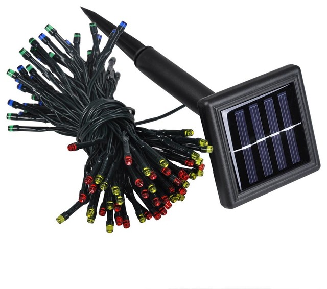 60-LED Solar String Fairy Waterproof Light - Contemporary - Outdoor Rope And String Lights - by ...
