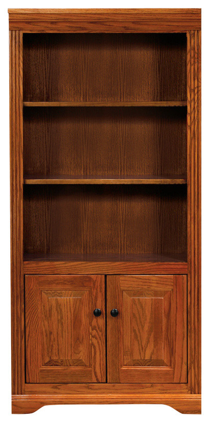 Eagle Furniture Oak Ridge 72" Open Bookcase, Chocolate Mousse