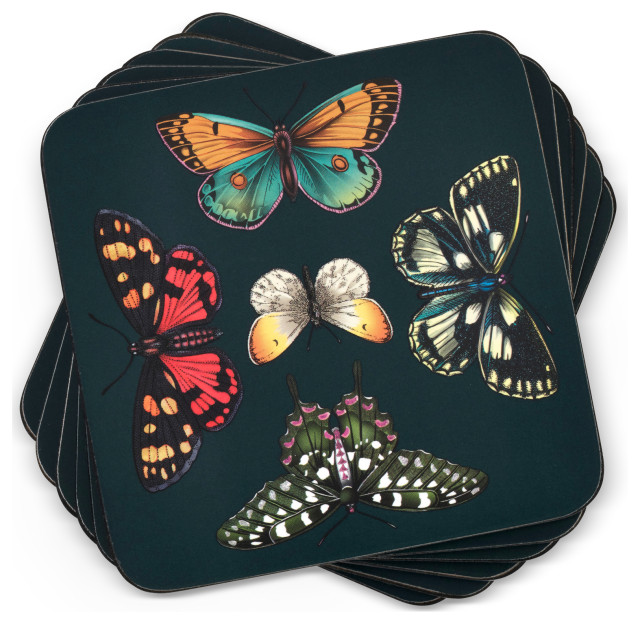 Pimpernel Botanic Garden Harmony Coasters Set of 6 Contemporary
